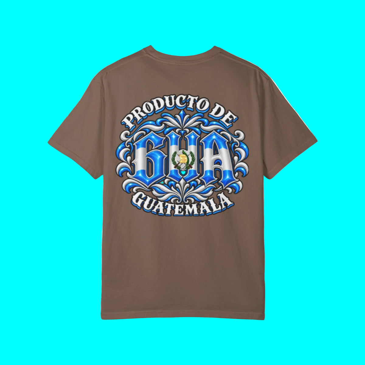 Producto De Guatemala Heritage T-shirt | Old English Style, GUA Guatemalteco Chapin Culture | Heavyweight Cotton