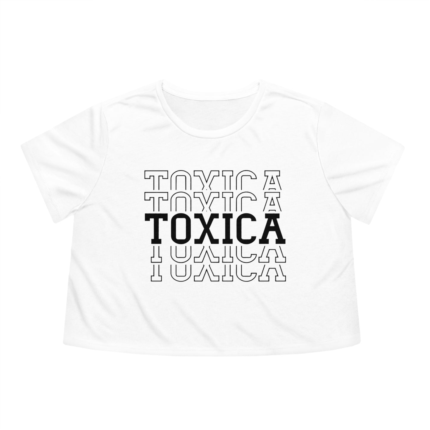 La Toxica | Women's Flowy Crop-Top Tee | 4 Colors