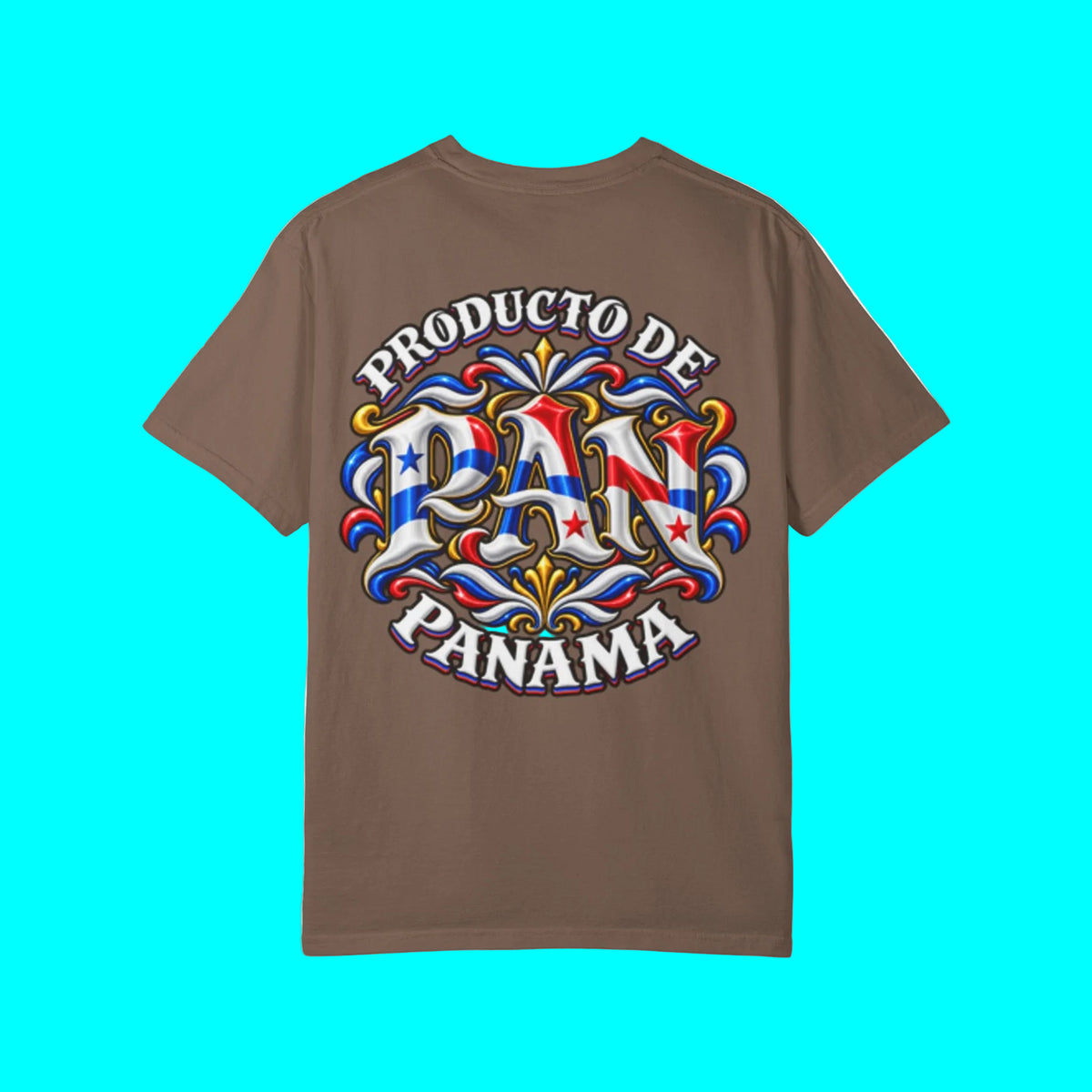 Producto De Panama Heritage T-shirt | Old English Style, PAN Panameños Culture | Heavyweight Cotton