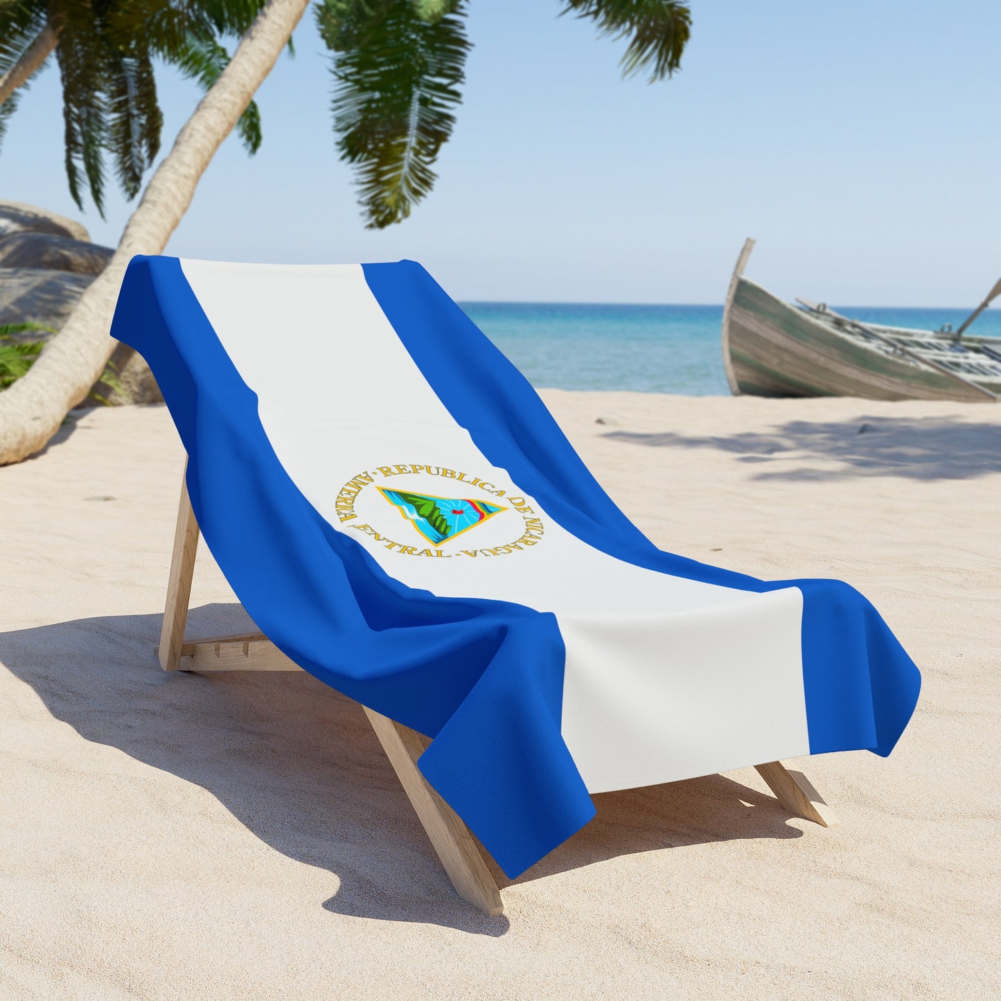 Nicaragua Flag Beach Towel | Quality & Long Lasting - 2 Sizes | Nicaraguan Pride | Gift for Nicaraguans - Latinos 4 The World