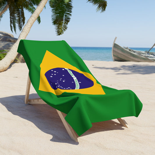 BRAZIL Flag Beach Towel | Quality & Long Lasting - 2 Sizes | Brazilian Pride | Gift for Brazilians - Latinos 4 The World