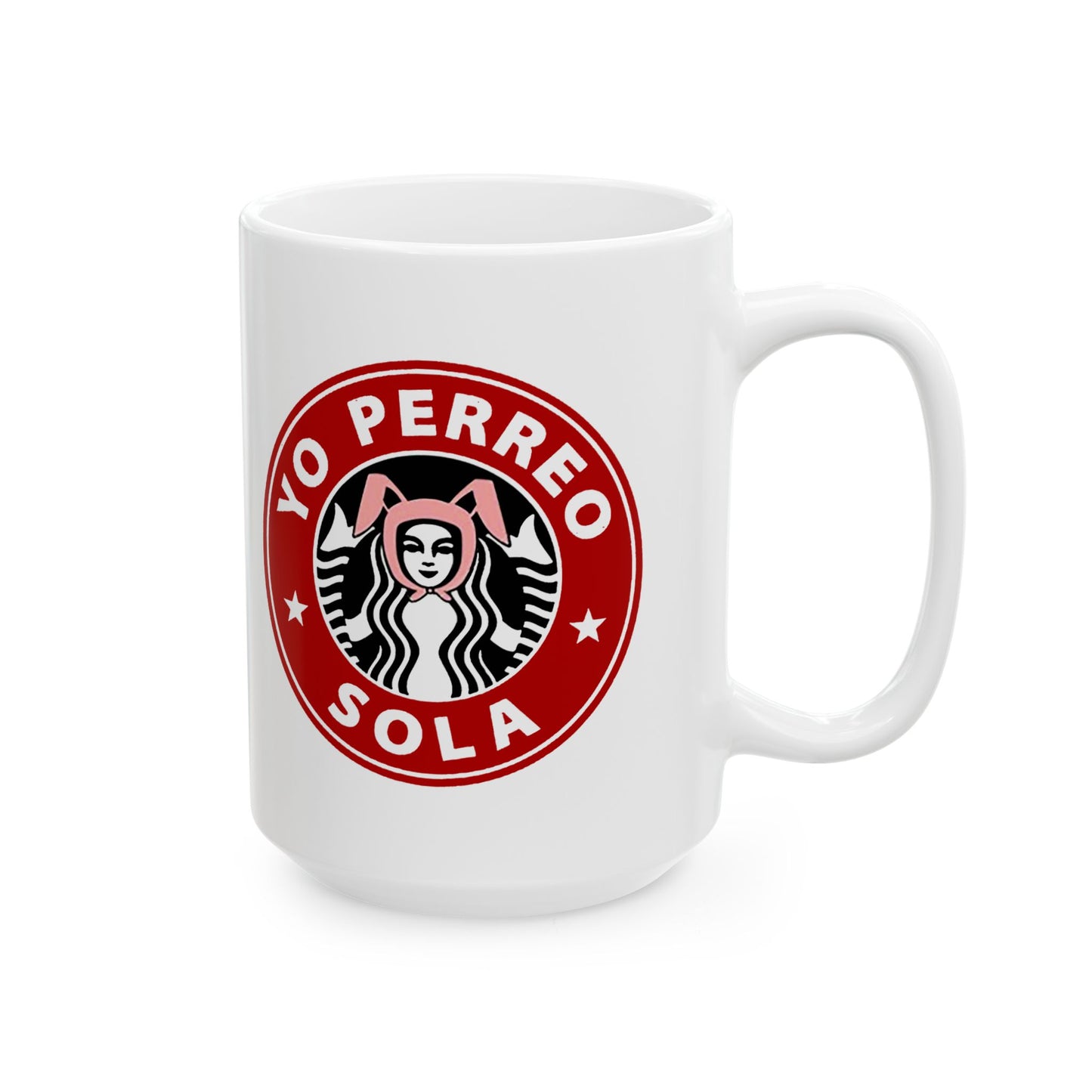 Yo Perreo Sola Coffee Mug | Bunny Lyric, Viral Funny Latino Products | 11 or 15 Ounces