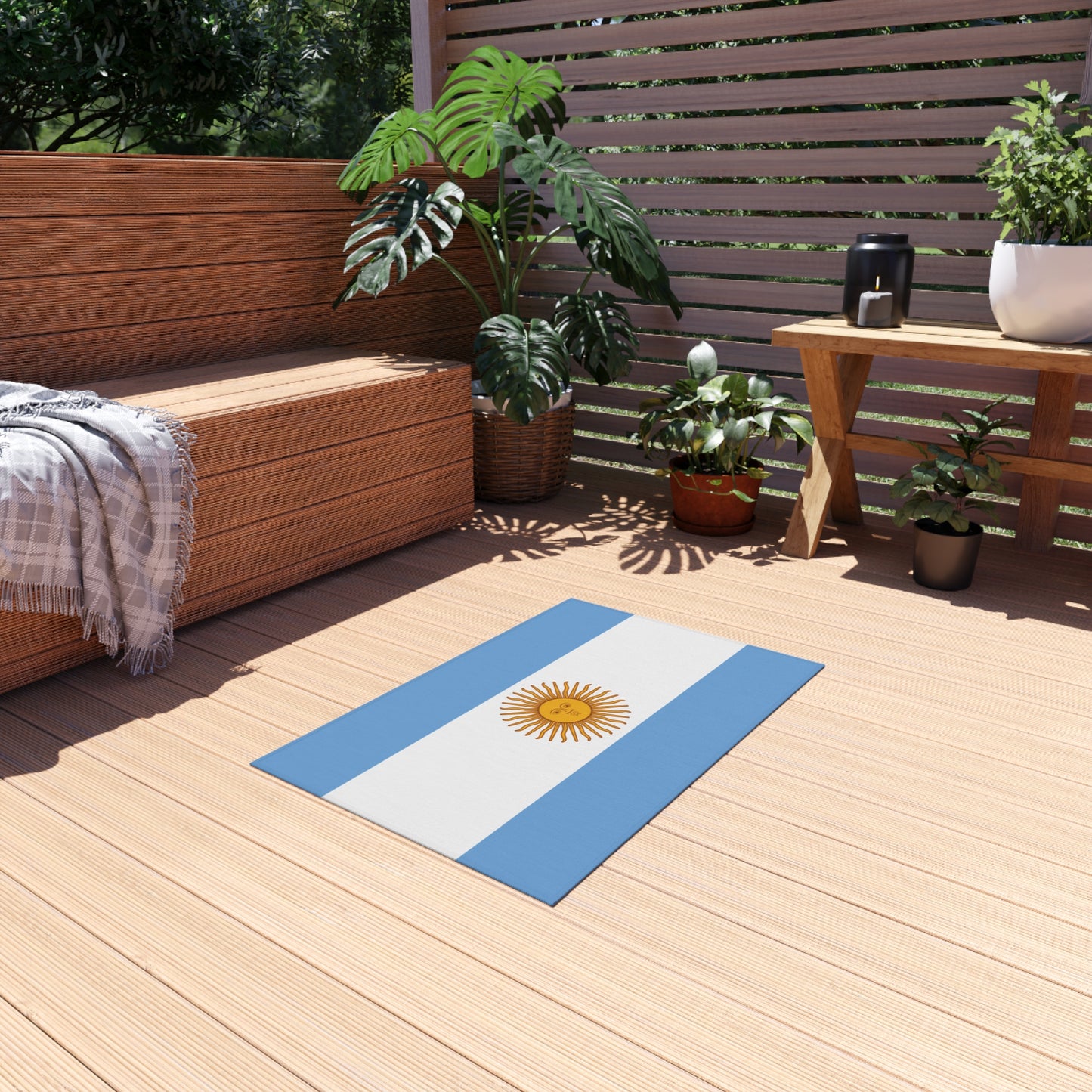 Flag Of Argentina Outdoor Non-Slip Door Mat | Copa America & FIFA Champions | 24"x36"