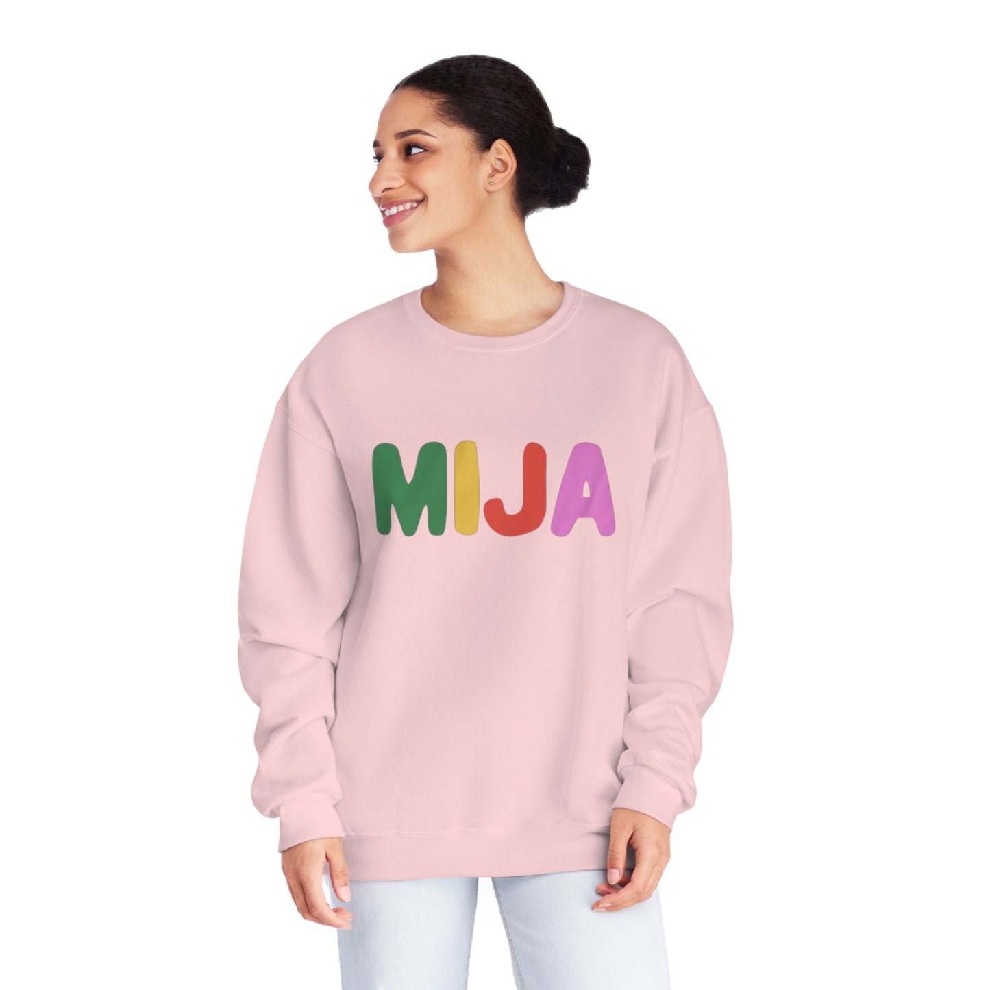 MIJA Crewneck Sweatshirt | Fleece-Lined Crewneck | 4 Colors Available - Latinos 4 The World