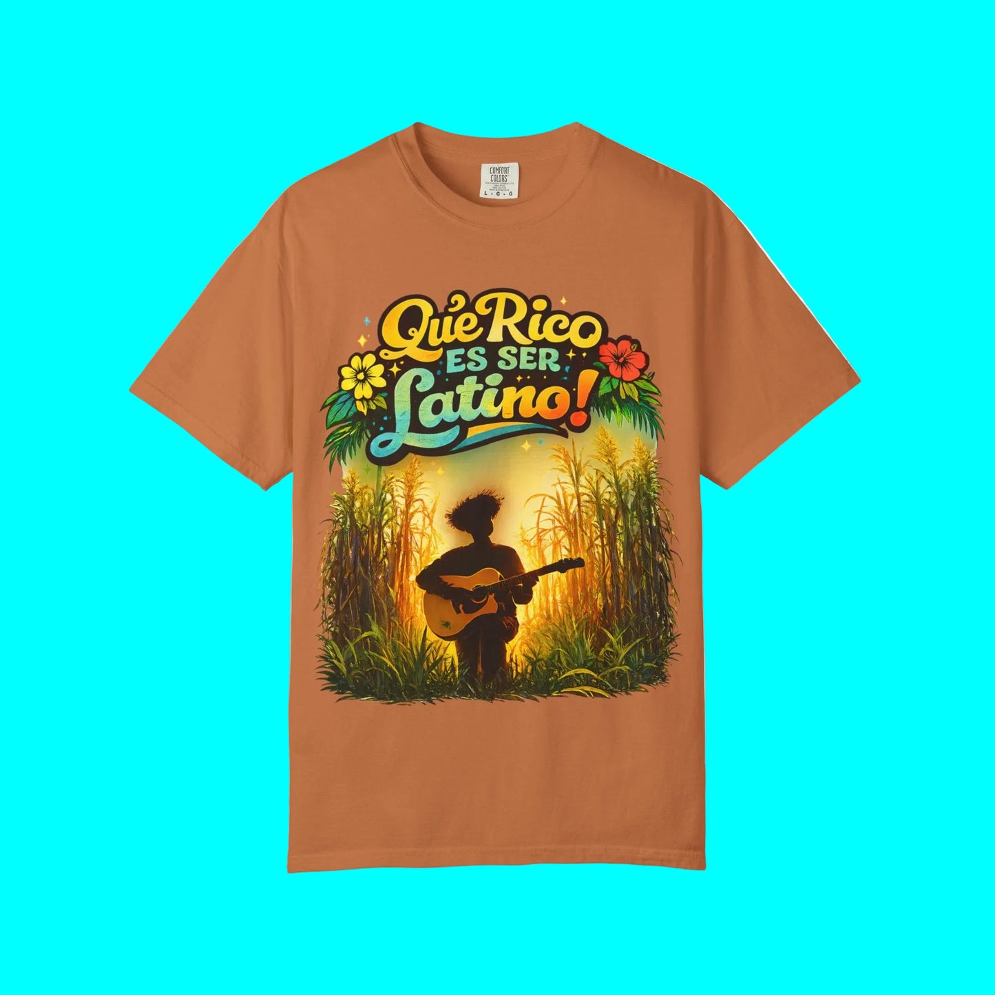 Que Rico Es Ser Latino T-shirt | Sugar Cane Field, North, Central, & South American Unity | Latino Pride Viral Tees