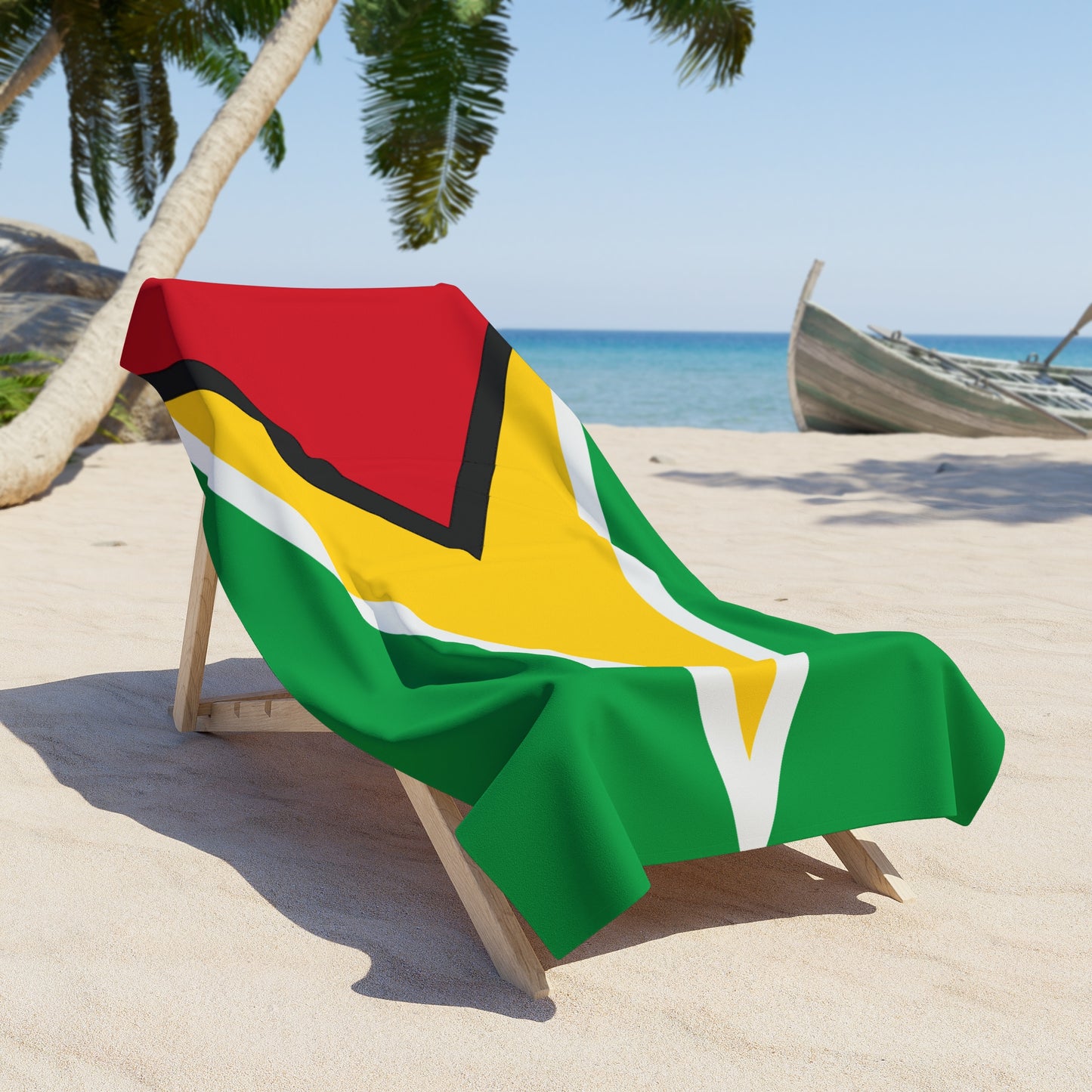 Guyana Flag Beach Towel | Quality & Long Lasting - 2 Sizes | Guyanese Pride | Gift for Guyanans - Latinos 4 The World