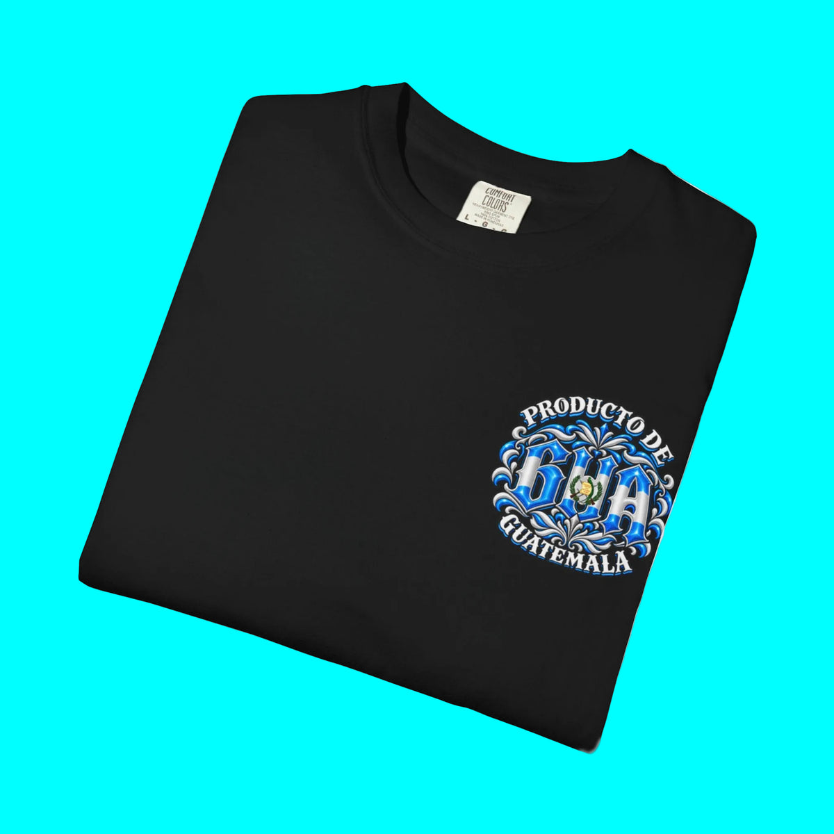 Producto De Guatemala Heritage T-shirt | Old English Style, GUA Guatemalteco Chapin Culture | Heavyweight Cotton