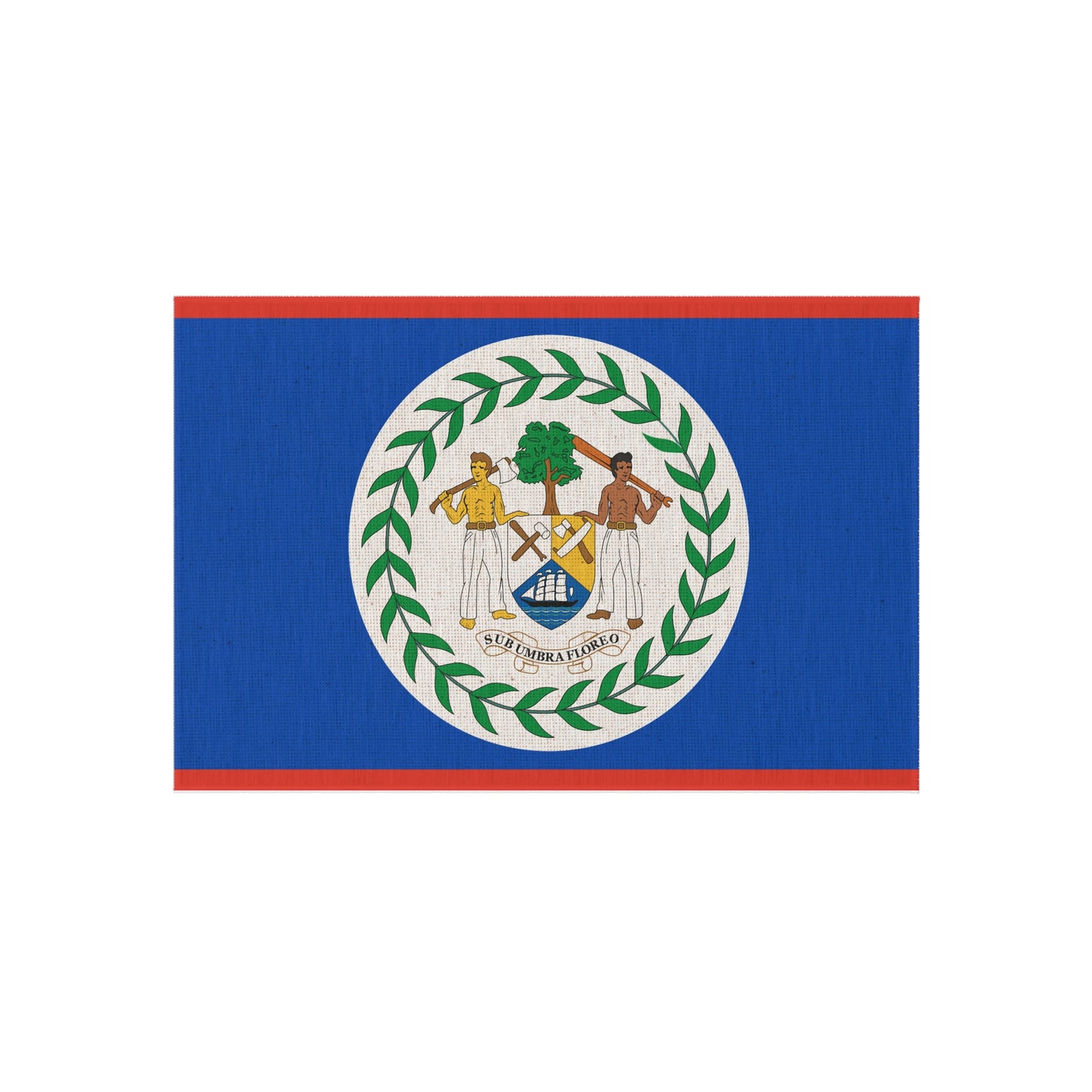 Flag Of Belize Outdoor Non-Slip Door Mat | San Ignacio | Orange Walk | Belmopan | 24"x36"