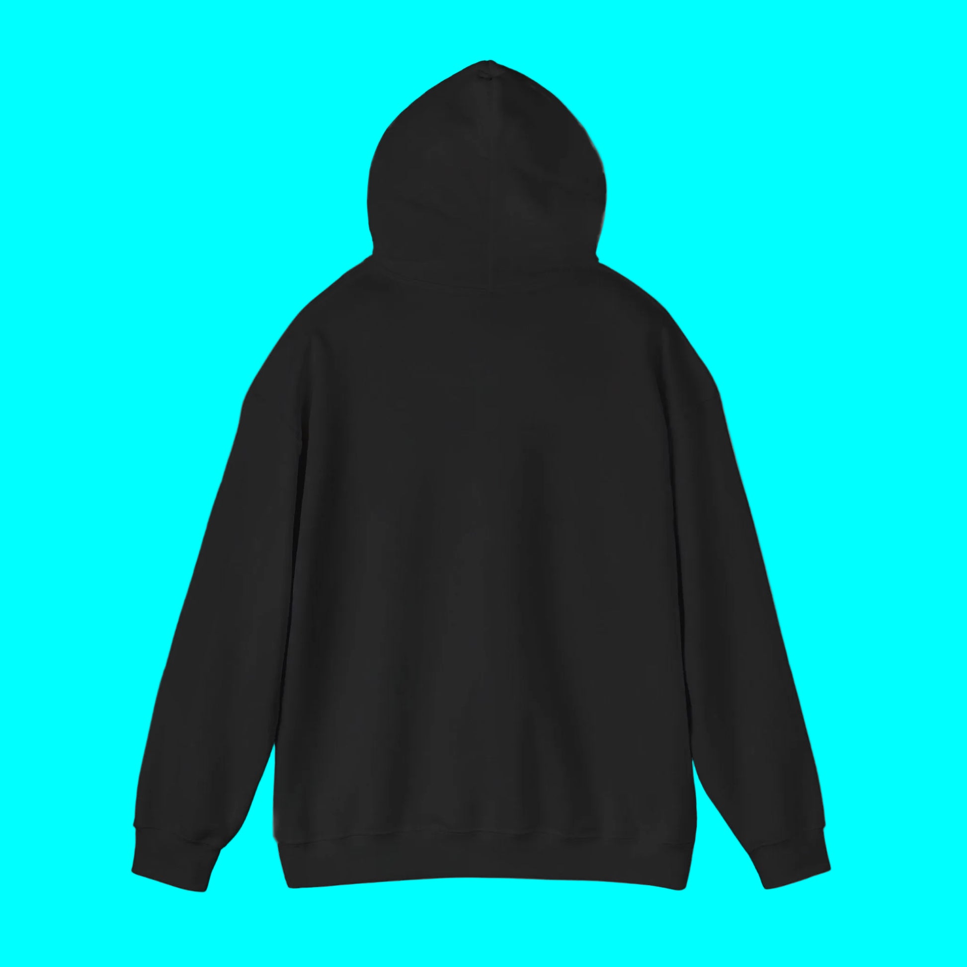 Black hoodie on a white background