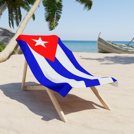 Cuba Flag Beach Towel | Quality & Long Lasting - 2 Sizes | Cuban Pride | Gift for Cubanos - Latinos 4 The World