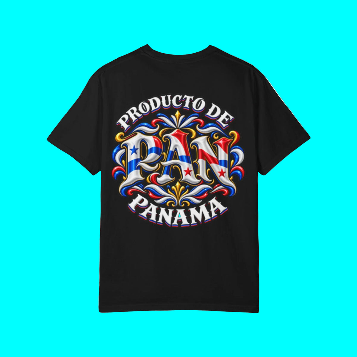 Producto De Panama Heritage T-shirt | Old English Style, PAN Panameños Culture | Heavyweight Cotton