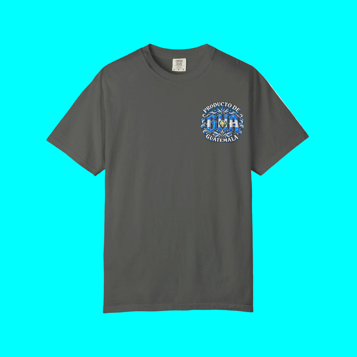 Producto De Guatemala Heritage T-shirt | Old English Style, GUA Guatemalteco Chapin Culture | Heavyweight Cotton