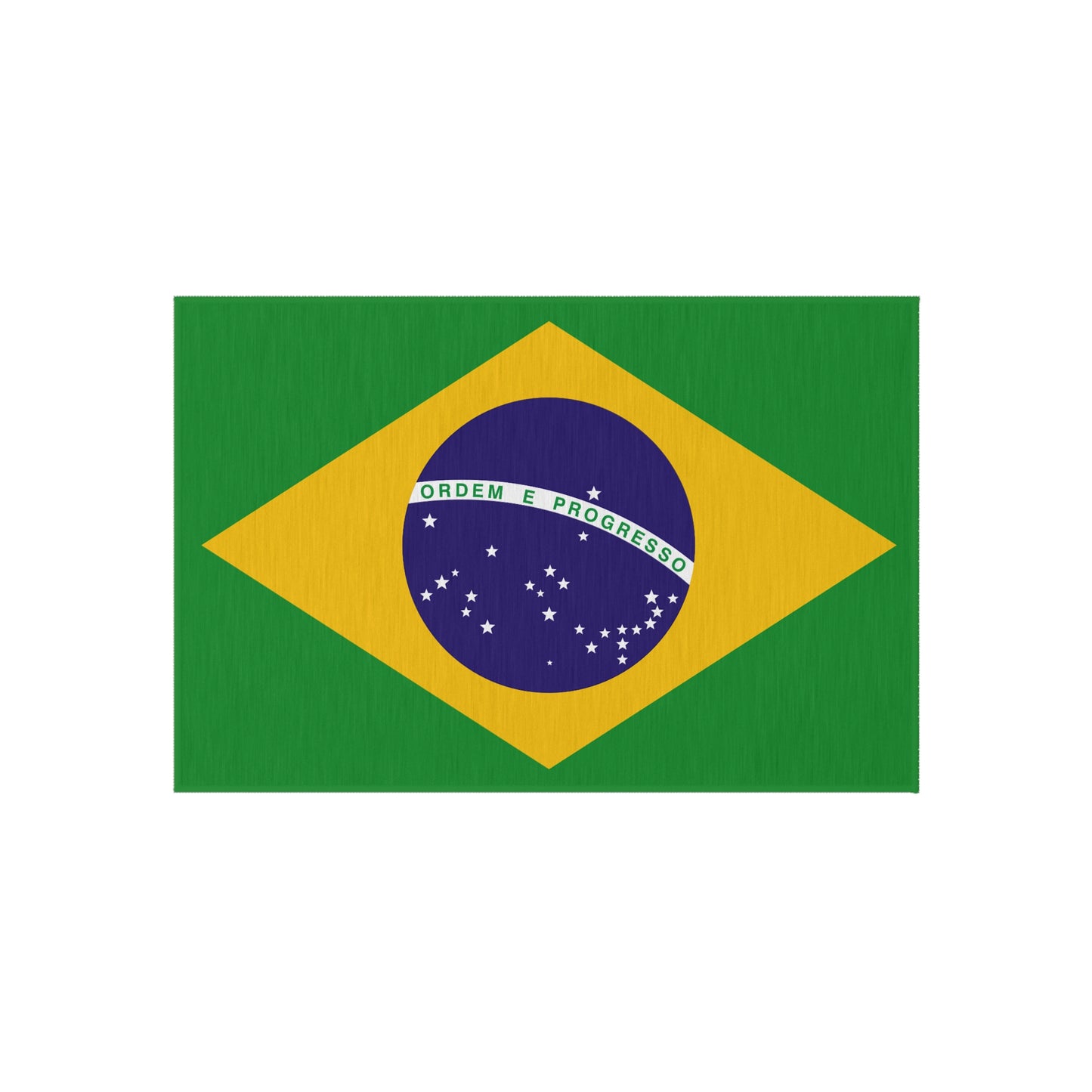 Flag Of Brazil Outdoor Non-Slip Door Mat | Sao Paulo | Rio de Janeiro | Brasilia | Gift for Brazilians | 24"x36"