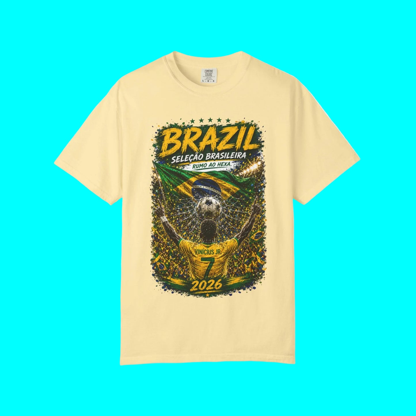 Viva BRAZIL Seleção Brasileira 2026 Soccer Fan T-shirt | World Knockout Rounds Viral Latino Tees | Heavyweight Cotton