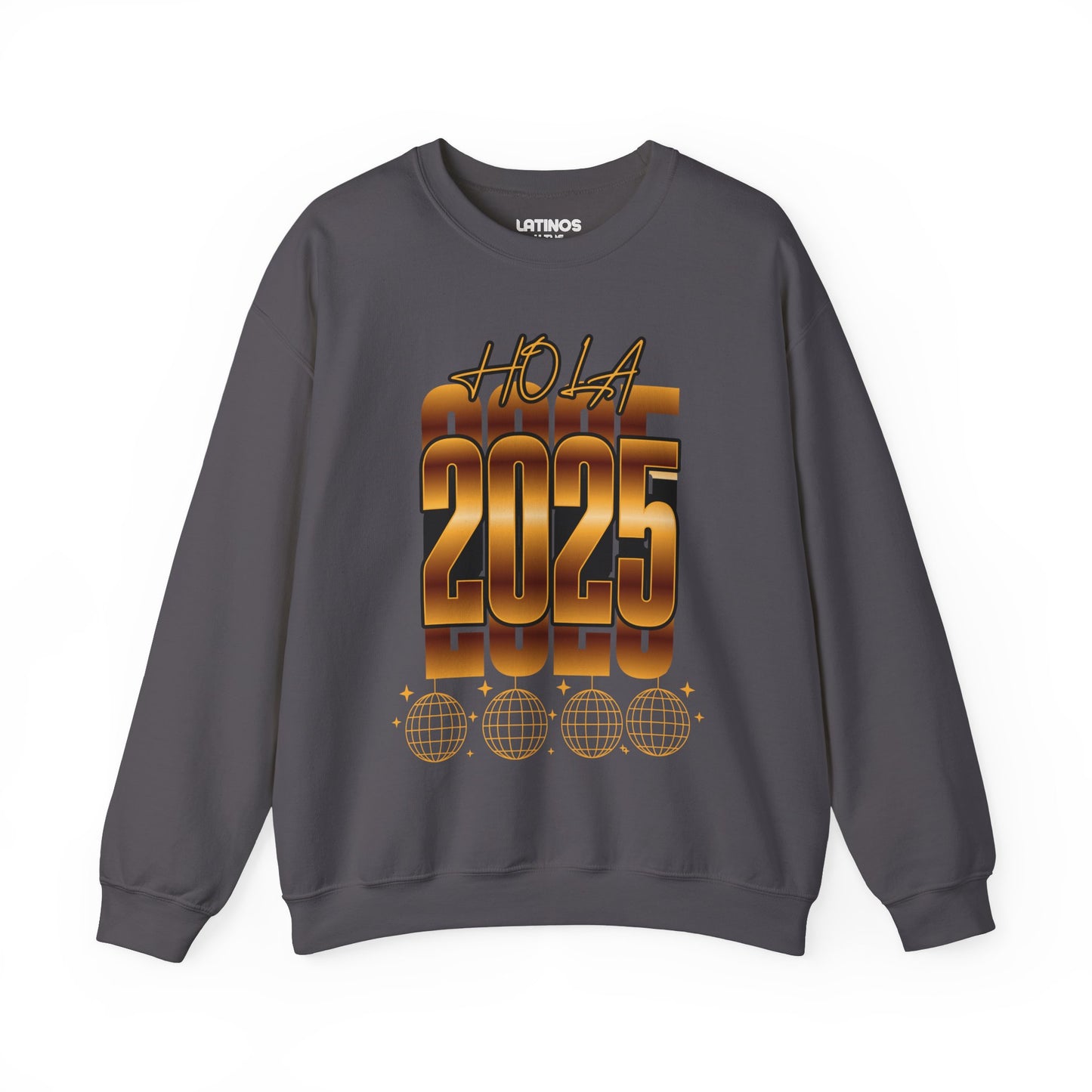 Hola 2025 Nuevo Año Latino Happy New Year Crewneck Sweater | Funny NYE | 3 Colors