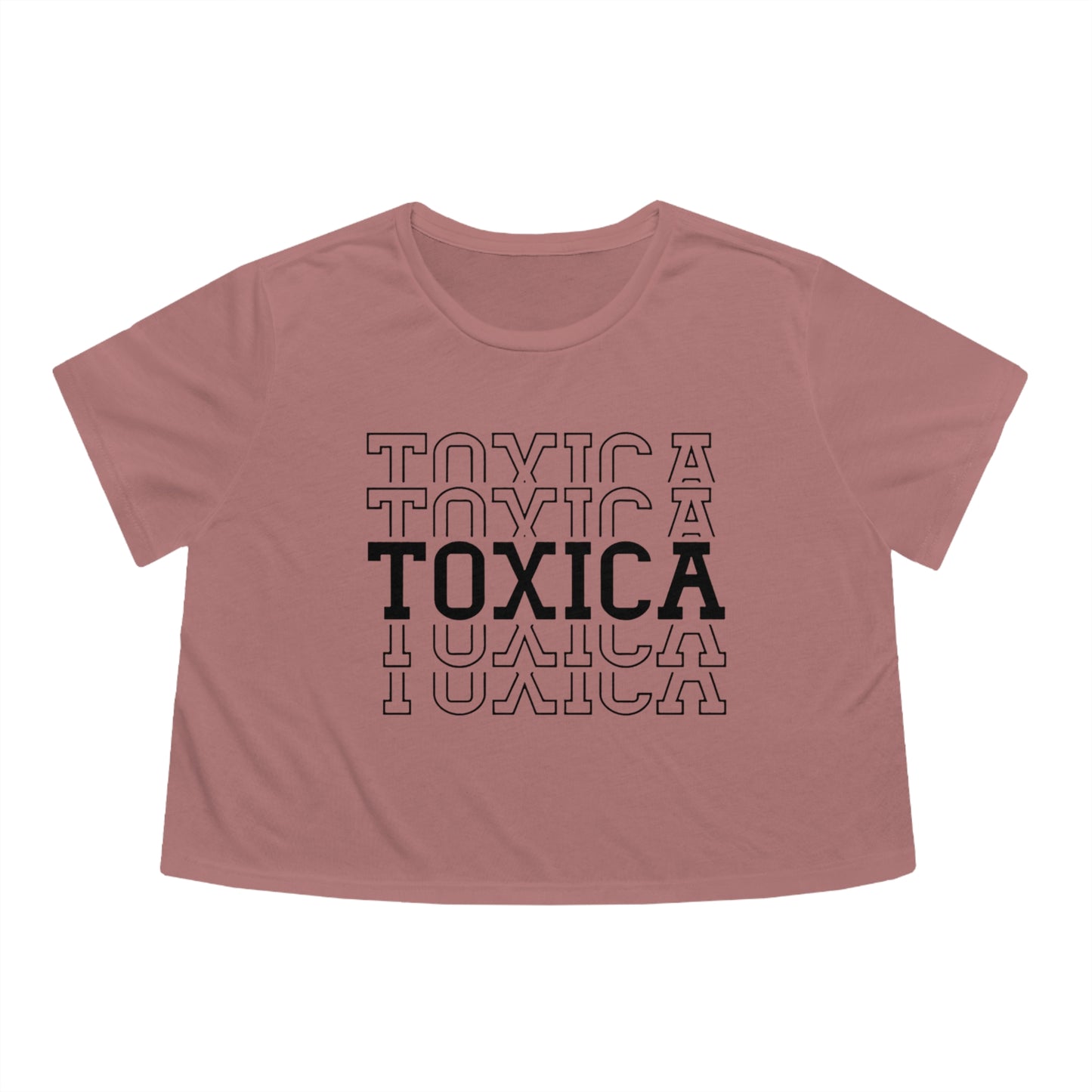 La Toxica | Women's Flowy Crop-Top Tee | 4 Colors