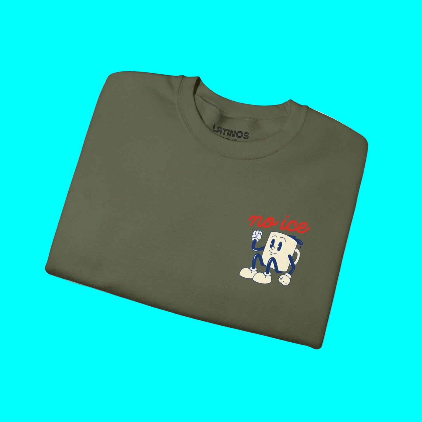 We Want No Ice In Our Community Retro Comfy Crewneck Sweatshirt | Chinga La Migra Immigration Abolish Ice Justice Fleece-Lined | 3 Colors