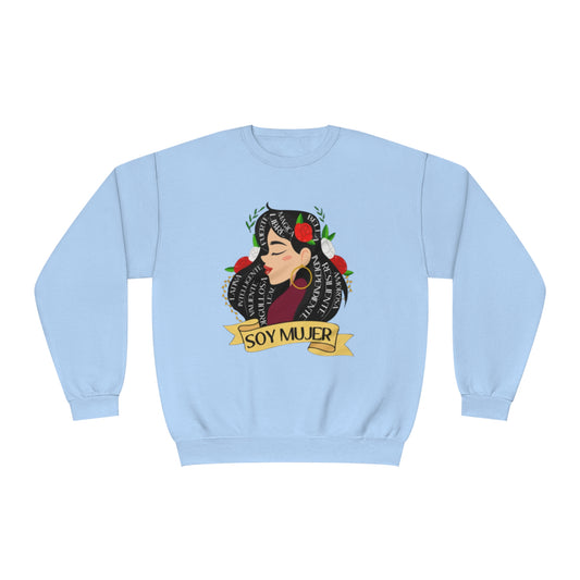 Soy Mujer (Bella, Leal, etc) Crewneck Sweatshirt | Fleece-Lined Crewneck | 5 Colors Available - Latinos 4 The World