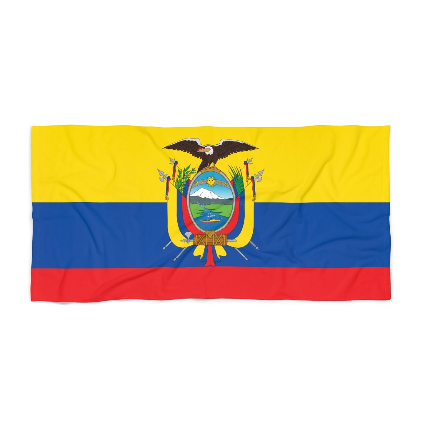 ECUADOR Flag Beach Towel | Quality & Long Lasting - 2 Sizes | Ecuadorian Pride | Gift for Ecuadorians - Latinos 4 The World