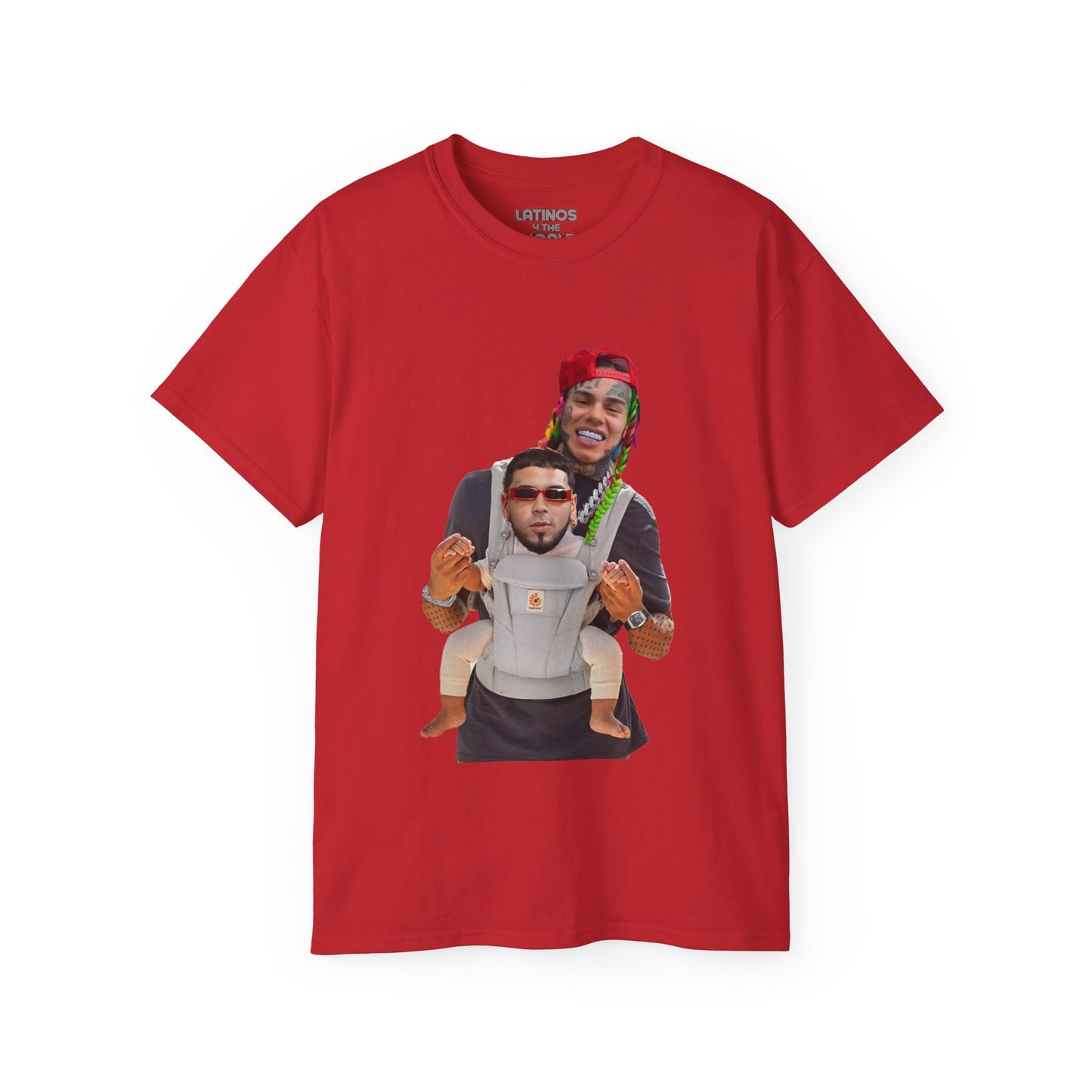 Tekashi 69 Tee | Beef with Anuel AA 6ix9ine Daddy Baby Carriage Design | 5 Colors | Heavy Cotton - Latinos 4 The World