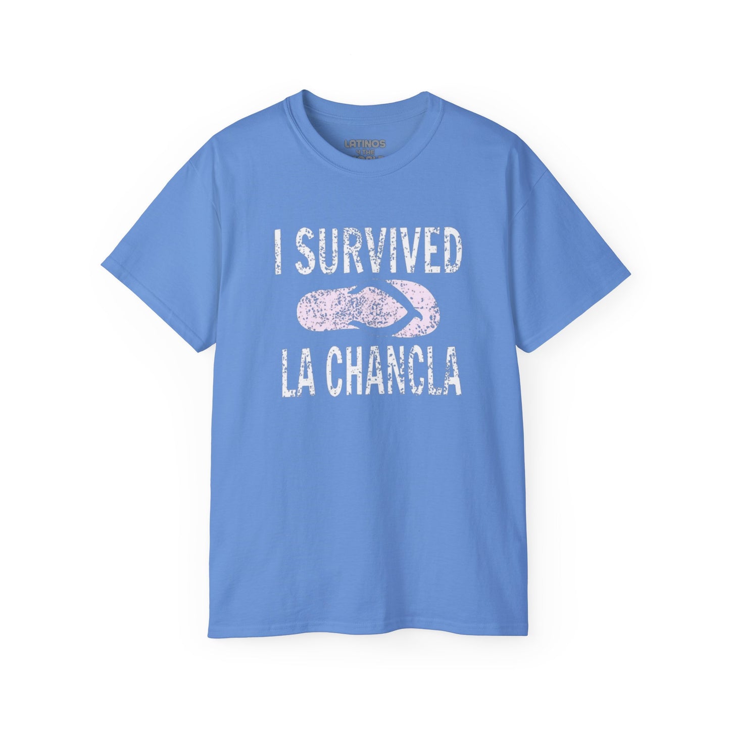 I Survived La Chancla T-shirt | Chancleta Joke Design | 4 Colors | Heavy Cotton - Latinos 4 The World