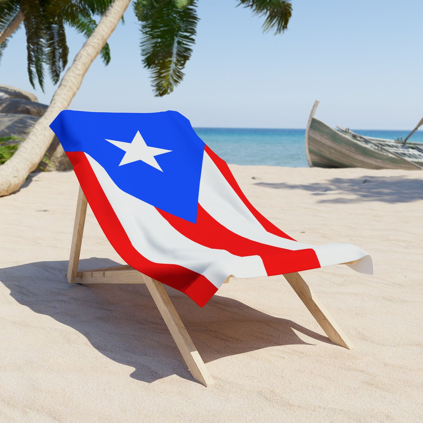 Puerto Rico Flag Beach Towel | Quality & Long Lasting - 2 Sizes | Boricua Pride | Gift for Puerto Ricans - Latinos 4 The World