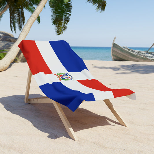 Dominican Republic Flag Beach Towel | Quality Long Lasting - 2 Sizes | Dominican Pride, Gift for Dominicans - Latinos 4 The World