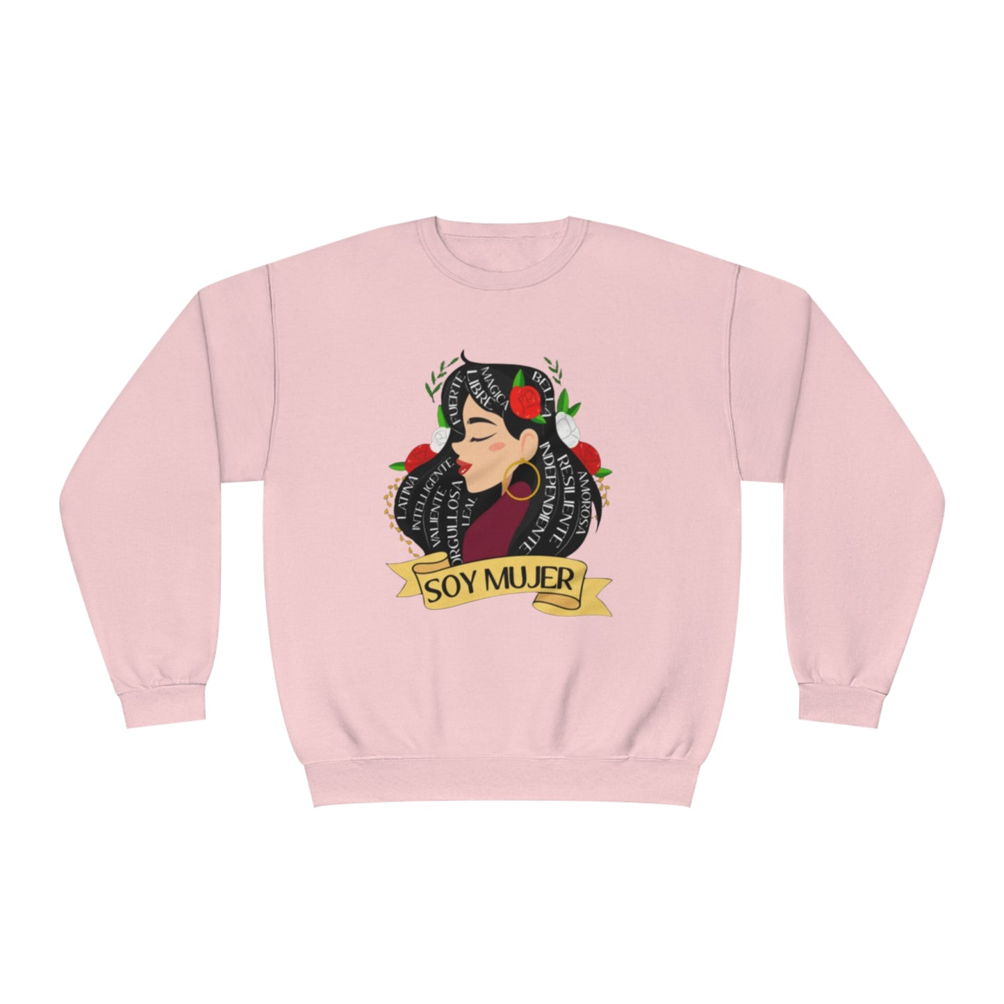 Soy Mujer (Bella, Leal, etc) Crewneck Sweatshirt | Fleece-Lined Crewneck | 5 Colors Available - Latinos 4 The World