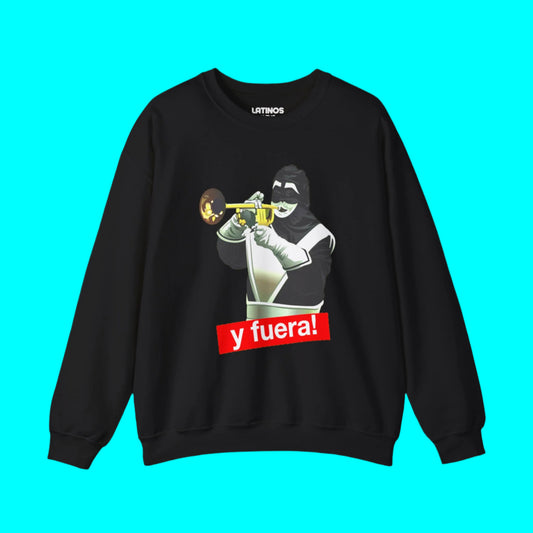 El Chacal De La Trompeta "Y FUERA!" Sabado Gigante Crewneck Sweater | Don Francisco | 5 Colors