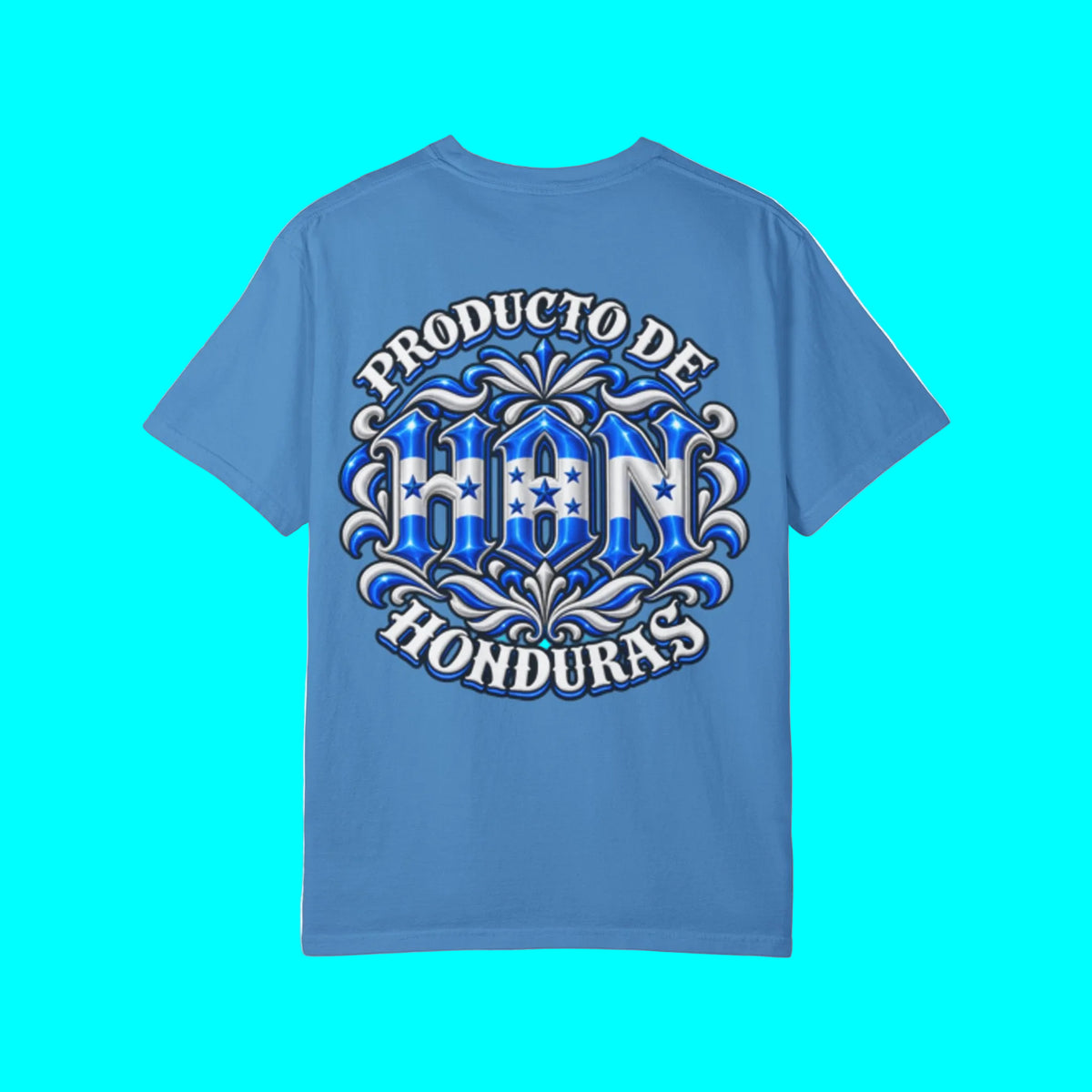 Producto De Honduras Heritage T-shirt | Old English Style, HON Hondureño Culture | Heavyweight Cotton
