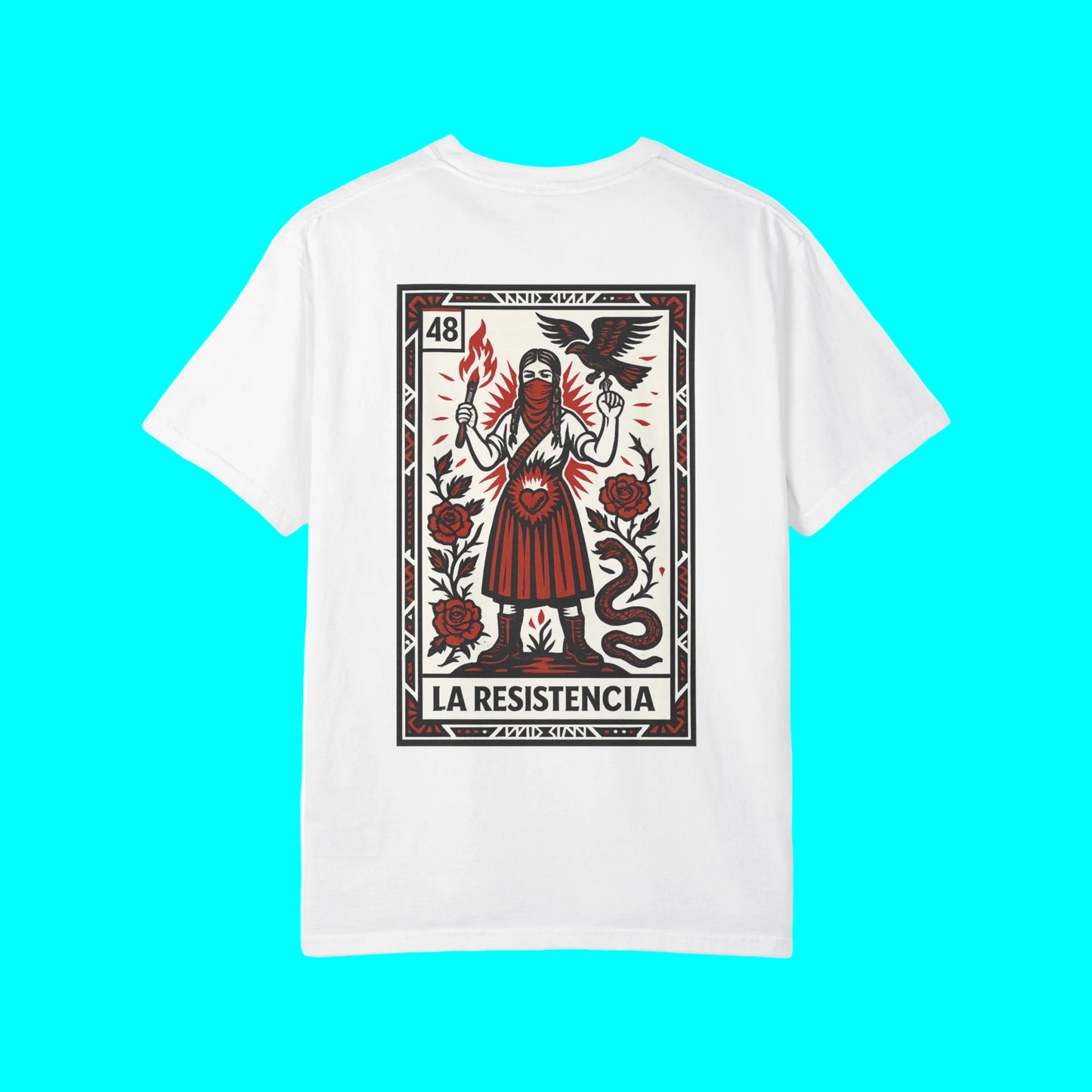 La Resistencia Double Sided T-shirt | Chinga La Migra Protest Edition Immigration Ice Justice| Latino Pride Viral Tees