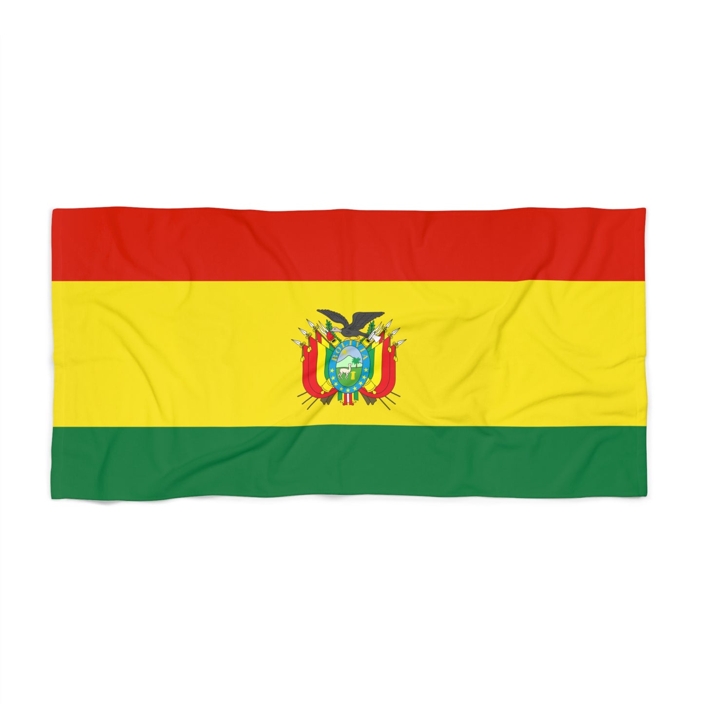 Bolivia Flag Beach Towel | Quality & Long Lasting - 2 Sizes | Bolivian Pride | Gift for Bolivians - Latinos 4 The World