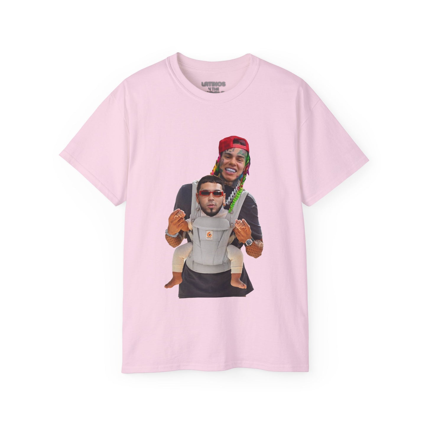 Tekashi 69 Tee | Beef with Anuel AA 6ix9ine Daddy Baby Carriage Design | 5 Colors | Heavy Cotton - Latinos 4 The World