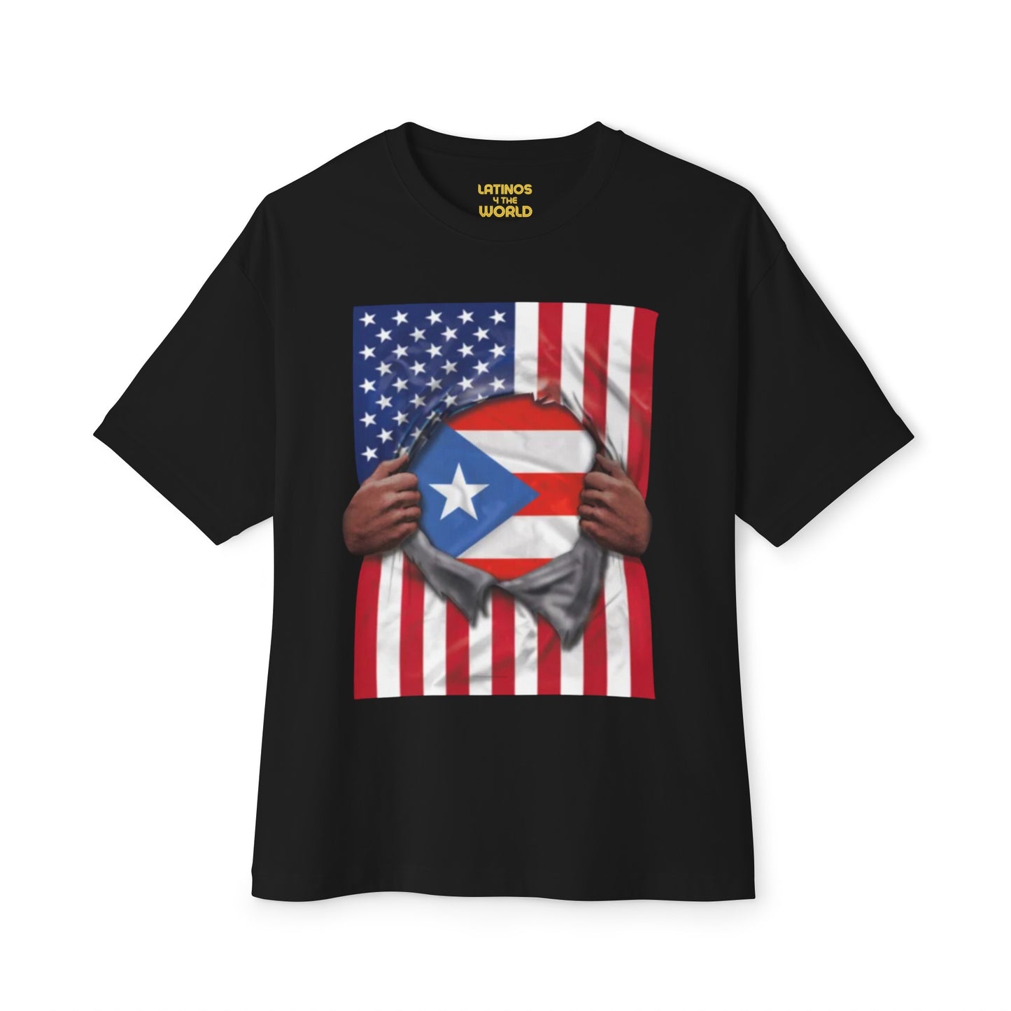 Puerto Rico Flag + USA Flag Pride T-shirt | Boricua Puerto Rican + American Pride 4th Of July | Funny Viral Latino Tees | Unisex - 4 Colors