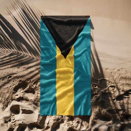 Bahamas Beach Towel | Quality & Long Lasting - 2 Sizes | Bahamian Pride | Gift for Bahamians