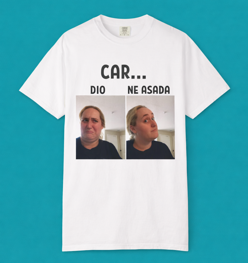 Cardio vs Carne Asada T-shirt | Two Panel Contrasting Reaction Meme | Latino Viral Tees