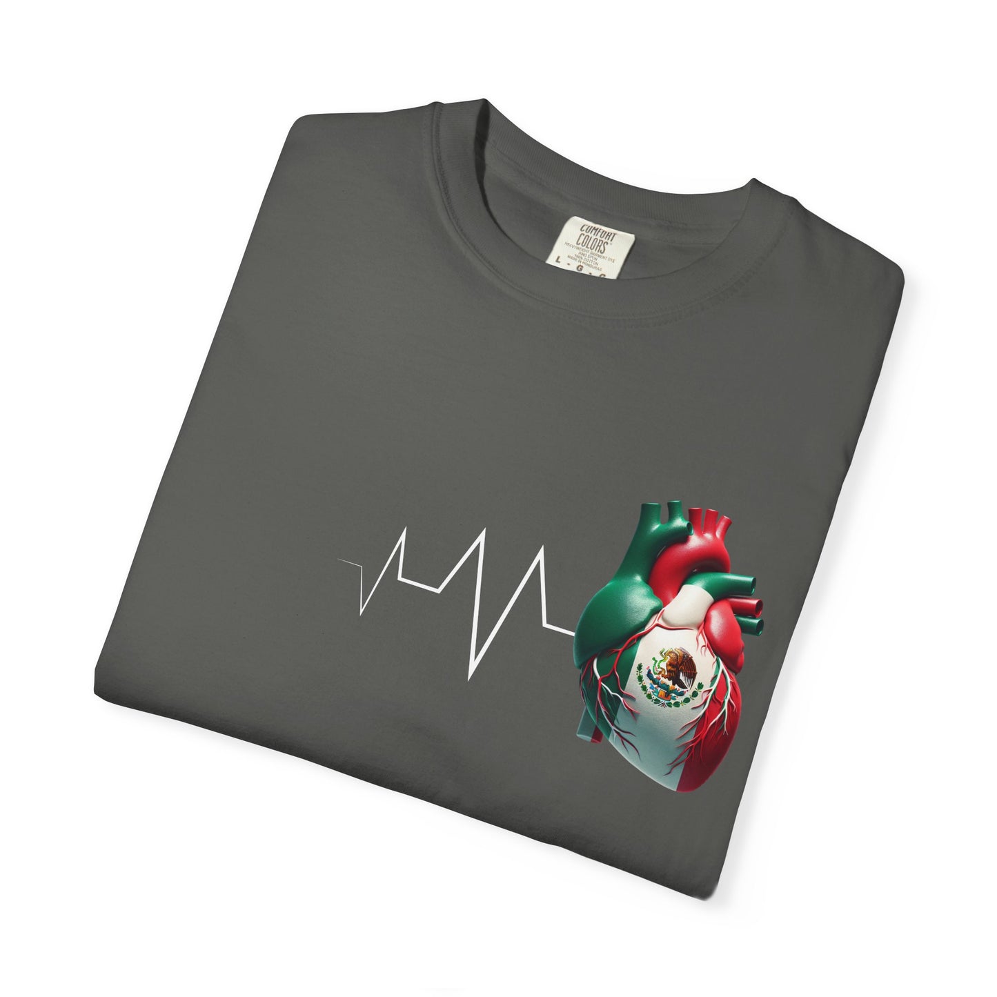 MEXICO Always In My Heart T-shirt | Mexican Heartbeat Corazon | Latino Pride Funny Viral Tees