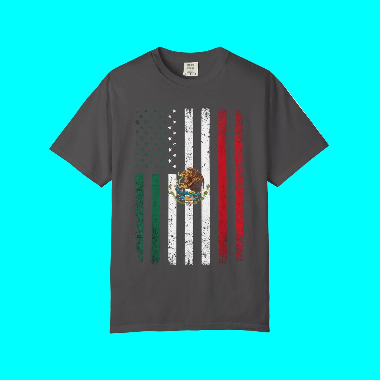 USA + MEXICAN FLAG PRIDE T-Shirt | Independence Day Latino Vibes (Mexico) - July 4th | 2 Colors