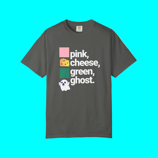 PINCHES GRINGOS (PINK CHEESE GREEN GHOST) T-shirt | Viva Mexico Latino Pride Funny Viral