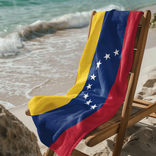 VENEZUELA Flag Beach Towel | Quality & Long Lasting - 2 Sizes | Venezuelan Pride | Gift for Venezuelans