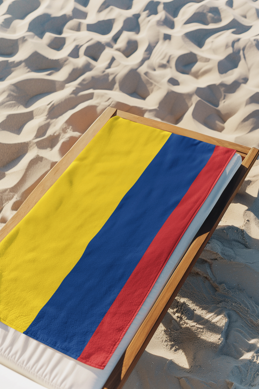 COLOMBIA Flag Beach Towel | Quality & Long Lasting - 2 Sizes | Colombian Pride | Gift for Colombianos
