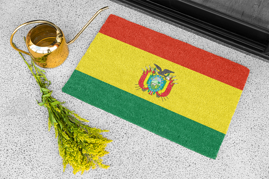 Flag Of Bolivia Outdoor Non-Slip Door Mat | Santa Cruz | El Alto | La Paz | Gift for Bolivians | 24"x36"