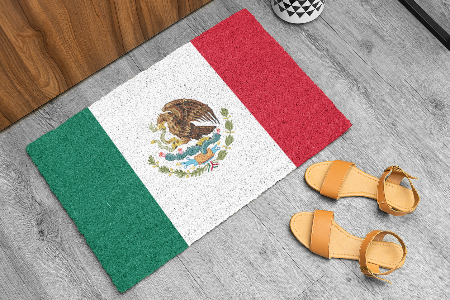 Flag Of Mexico Outdoor Non-Slip Door Mat | Copa America | FIFA | 24"x36"