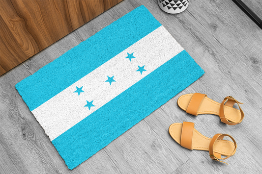 Flag Of Honduras Outdoor Non-Slip Door Mat | Tegucigalpa | Roatan | San Pedro Sula | Gift for Hondurans | 24"x36"