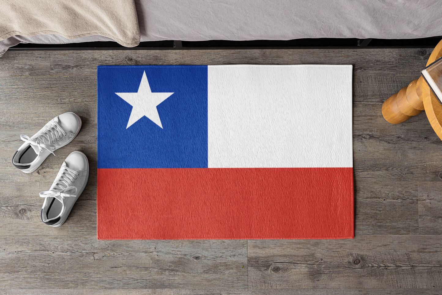 Flag Of Chile Outdoor Non-Slip Door Mat | Santiago | Puente Alto | Antofagasta | Gift for Chileans | 24"x36"