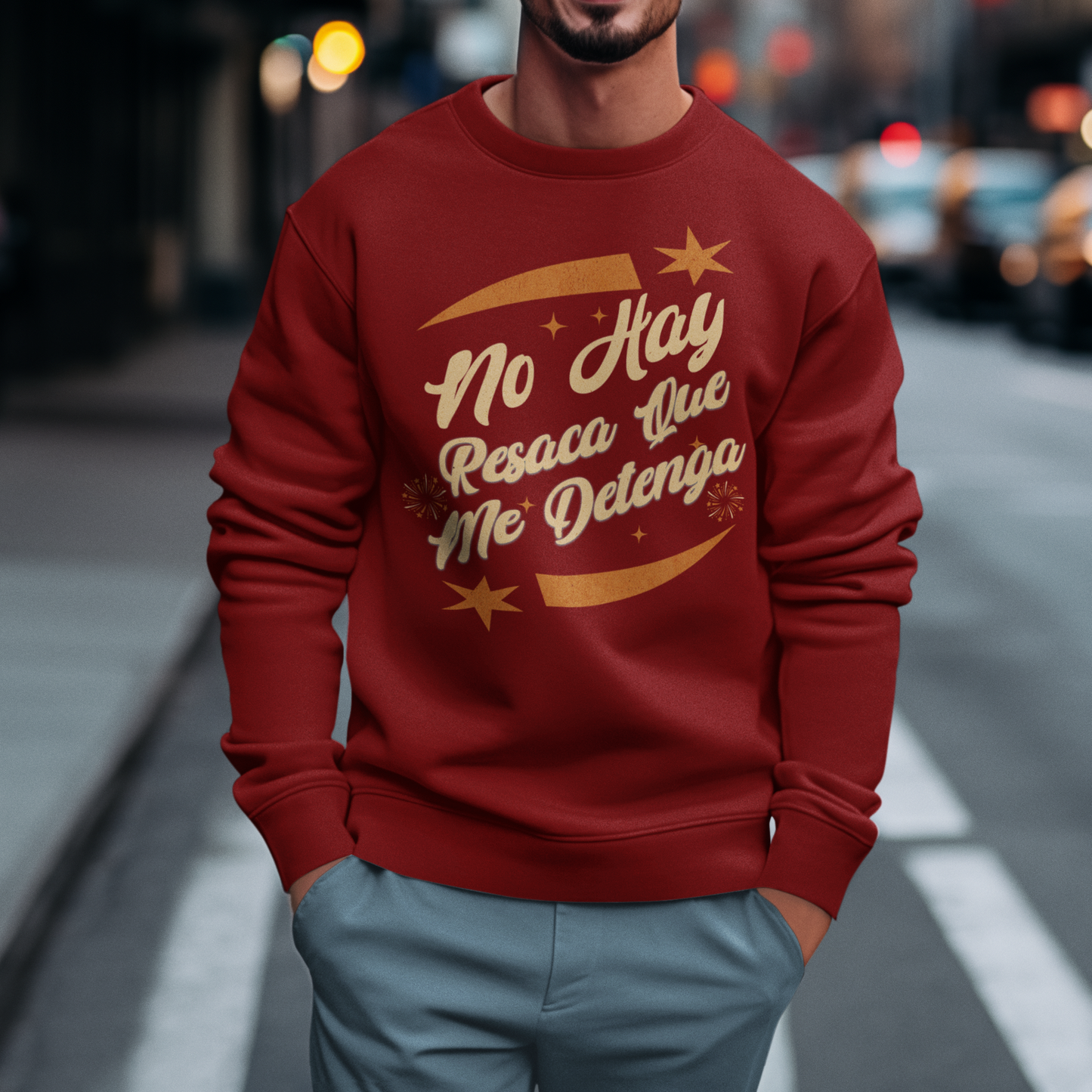 No Hay Resaca Que Me Detenga 2025 Nuevo Año Latino Happy New Year Crewneck Sweater | Funny NYE | 3 Colors