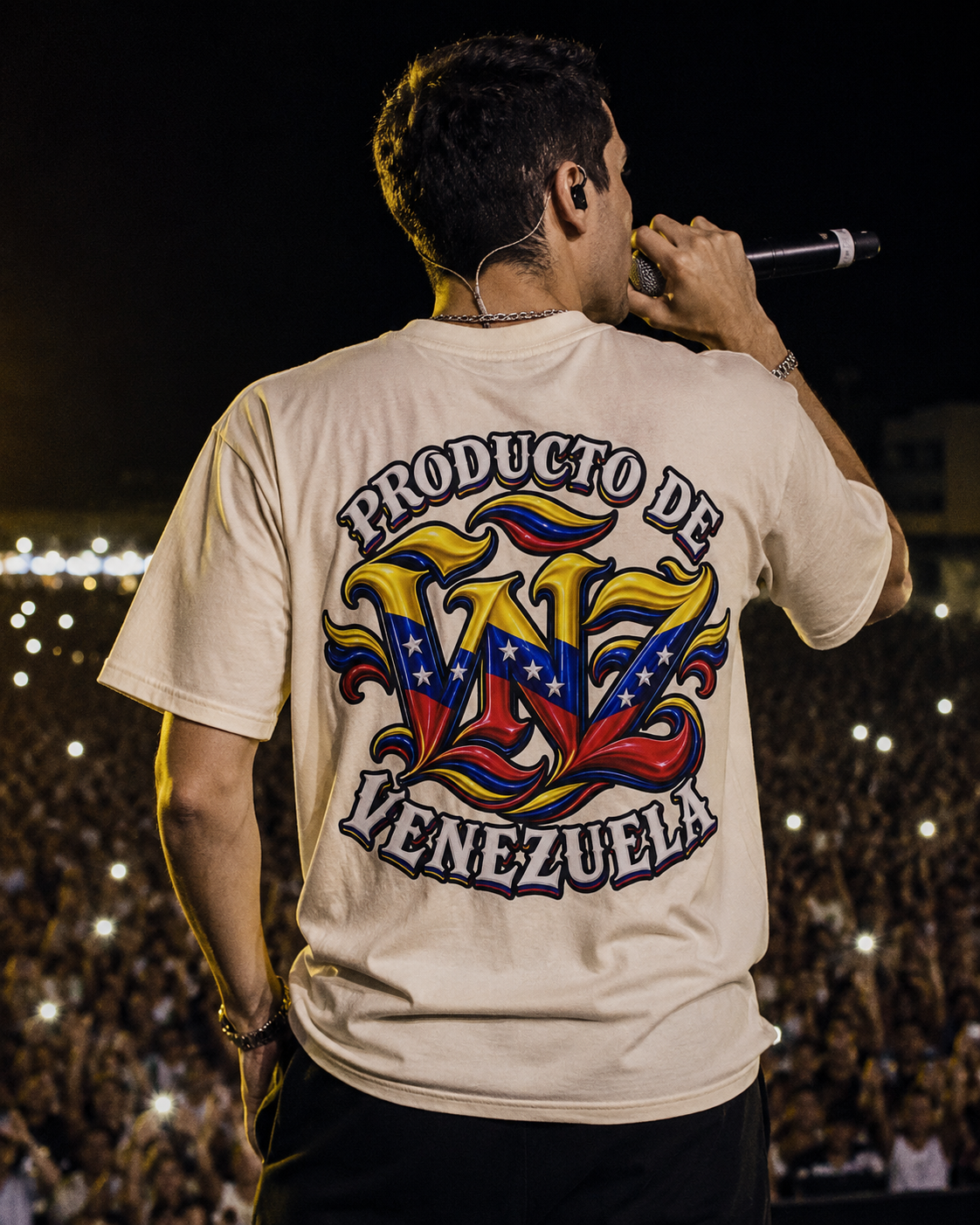 Producto De Venezuela Heritage T-shirt | Old English Style, VE VNZ Venezuelan Culture | Heavyweight Cotton